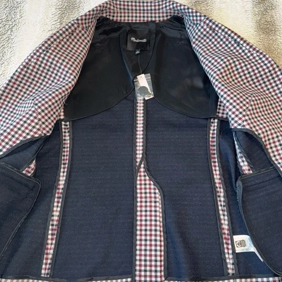 Madewell The Alston Plaid Blazer Jacket - Picture 15 of 16